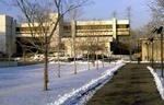 Student Center in the Winter, 1990 by Montclair State College