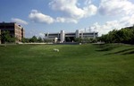 Long View of the Student Center, Showing Partridge Hall and the Quad by Montclair State College