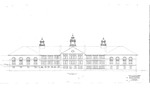 College Hall Architectural Drawing – Rear Elevation by The New Jersey State Normal School at Montclair and Department of Charities and Correction, Architects Office .