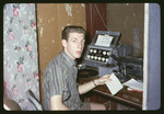 Student at a Radio Microphone, 1964 by Montclair State College