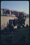 International Flags on a Campus Building, 1966 by Montclair State College