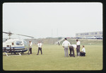 Students and Staff with a State of N.J. Helicopter, 1968 by Montclair State College