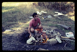 Student at a Campfire, 1968 by Montclair State College