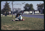 A Student Reading on Campus, 1970 by Montclair State College