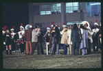 MSC Marching Band and Students at the 1971 Homecoming Game by Montclair State College
