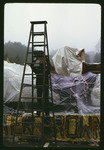 Student Preparing a Homecoming Float, 1971 by Montclair State College