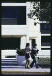Two Students outside of Bohn Hall, 1971 by Montclair State College