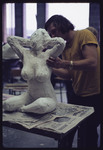 Student Working on a Sculpture, 1972 by Montclair State College