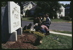 Planting Shrubs by the Campus Entrance, 1973 by Montclair State College
