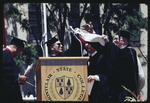 Graduate Receiving a Hood, Commencement, 1973 by Montclair State College