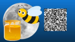 Month 07 - Aamweewi Niipaahum - Honey Bee Moon - QR Code by Nikole Pecore
