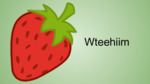 Wteehiim - Strawberry by Nikole Pecore