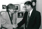 Dr. Susan A. Cole and Dr. Ye Jiannong, Vice President of East China Normal University, 1999 by Steve Hockstein